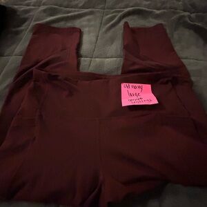 Old Navy Dark Red Leggings